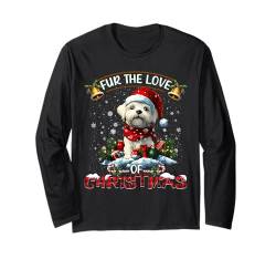 West Highland White Terrier Christmas Decorations Dog Lover Langarmshirt von Merry Christmas Lights Men Women Kids Xmas Pajama