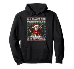 Boxer Christmas Tree Lights Decorations Dog Lover Xmas Pullover Hoodie von Merry Christmas Ugly Sweater Men Women Kids Pajama