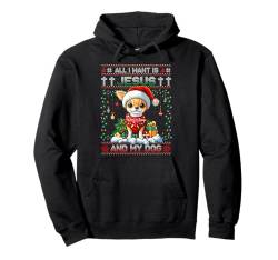 Chihuahua Christmas Tree Lights Decorations Dog Lover Xmas Pullover Hoodie von Merry Christmas Ugly Sweater Men Women Kids Pajama