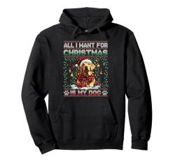 Labrador Retriever Christmas Tree Decorations Dog Lover Xmas Pullover Hoodie von Merry Christmas Ugly Sweater Men Women Kids Pajama