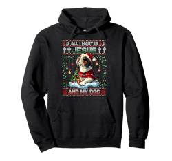 St. Bernard Christmas Tree Decorations Dog Lover Xmas Gifts Pullover Hoodie von Merry Christmas Ugly Sweater Men Women Kids Pajama