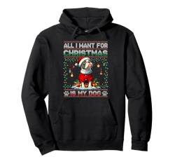 Staffordshire Bull Terrier Christmas Decorations Dog Lover Pullover Hoodie von Merry Christmas Ugly Sweater Men Women Kids Pajama