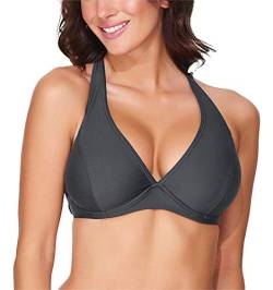 Merry Style Damen Bikini Oberteil 74RN24 (Graphite (9154), 85 E) von Merry Style