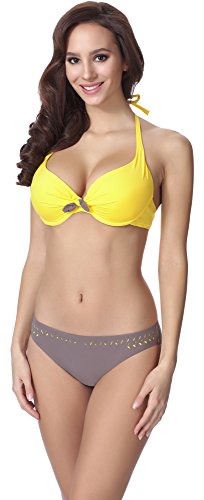 Merry Style Damen Push Up Bikini F24 2 (Muster-218, Cup 80B / Unterteil 40) von Merry Style