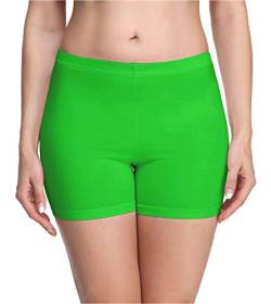 Merry Style Damen Shorts Radlerhose Unterhose Hotpants Kurze Hose Boxershorts aus Viskose MS10-283(Grün,XS) von Merry Style