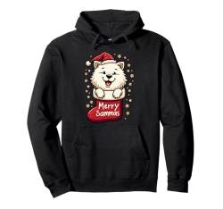 Samoyed Dog Weihnachten 2024 Lustig Pullover Hoodie von Merry Xmas Dog Stockings