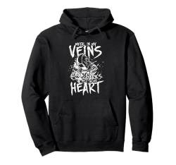 Schweißer Metal In My Veins Sparks In My Heart Pullover Hoodie von Metallbauer Schweißerei Schweißfachingenieur