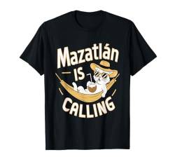 Mexiko Strandurlaub Lustige Katze Mazatlan T-Shirt von Mexiko Reise outfit für Men & Women