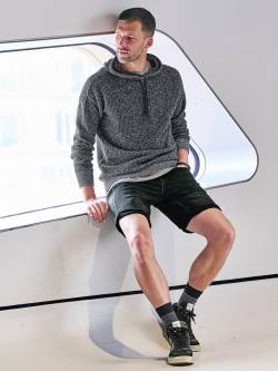 Mey & Edlich Herren Shorts Denim-Joggshorts 2.0 schwarz 46 von Mey & Edlich