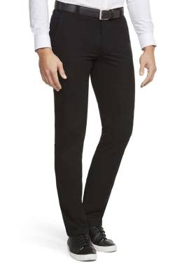 Meyer Modern Fit Chino schwarz, Einfarbig von Meyer