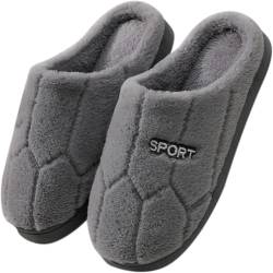 Hausschuhe Damen Winter Plüsch Pantoffeln Slipper mit Fussbett Herren Warm Filzpantoffeln Frauen Bequeme Filz Slippers Unisex Memory Foam Rutschfeste Hauspantoffeln Outdoor/Indoor Freizeitschuhe von Mfhmom