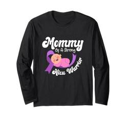 Mommy Of NICU Warrior Micro Preemie Mom Frühchen Baby Langarmshirt von Micro Preemie Awareness Gifts