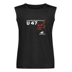 Uboot 47 U47 Military Marine Submarine Battleship Submarine Sleeveless T-Shirt Mens Balck Vest Tank Top Tees Unisex Shirts M von MidiLiQa