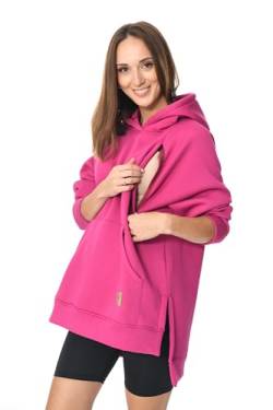 MijaCulture Umstandsmode 2in1 Stillpullover & Umstandspullover Stilltop Stillpulli Stella M014 (S/M, Rosa) von MijaCulture