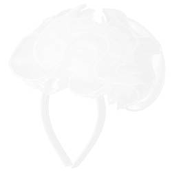 Braut Haarschmuck Für Die Hochzeit Fascinator-kopfbedeckungen Blumenstirnband Für Frauen Haarband Fascinator-hut Für Frauen Stirnbänder Für Nachtpartys Blumenhut Spitze Weiß Mikinona von Mikinona