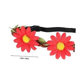 Mikinona 5 Stück Blumen Haarband Blumenkranz Hawaiianisches Blumen Stirnband Blumen Haar Accessoires von Mikinona