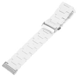 Mikinona Gurt weiße armband armbandage uhrarmband watch strap uhrenband uhrband smarte Uhren Smartwatch bequemes Armband smarte herrenuhren Männer Uhrenarmband Uhrenarmbänder für Damen Harz von Mikinona