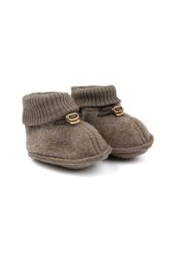 Mikk-line Woll Hausschuhe Kinder 74/80 Melange Denver | Krabbelschuhe Baby in Wool Und Polyster Für Mädchen und Jungen | Woll-Babysocken | Lauflernschuhe Baby | Babyschuhe 0-6 Monate von Mikk-line