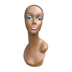 Milageto Glatze Mannequin-Kopf, Perückenständer, Perücken Display Modell Make-up Kosmetik Gesicht Puppenkopf Glatze Manikin Kopf für Display-Perücke, Stil f von Milageto