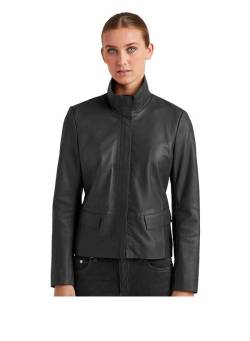 MILESTONE Damen Lederjacke Brenda schwarz Nappaleder unifarben von Milestone