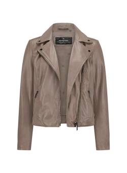 MILESTONE Damen Lederjacke Space beige Leder,Nappaleder unifarben von Milestone