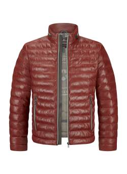 MILESTONE Lederjacke Cortino Herren rot Uni & Uninah von Milestone