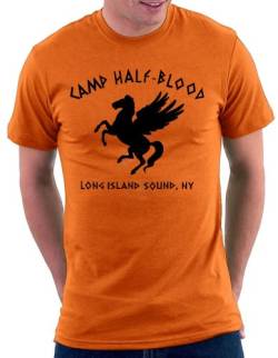 Camp Halfblood T-shirt, Größe XXL, Orange von Million Nation