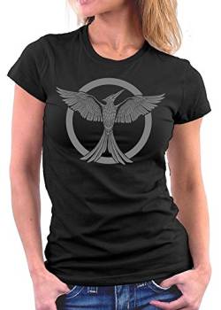 Million Nation Tribute von Panem Woman T-Shirt, Größe L, Schwarz von Million Nation