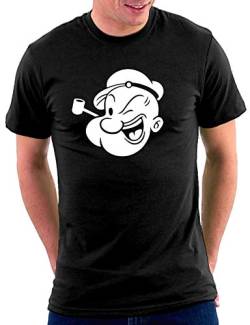 Popeye T-Shirt, Größe XXL, Schwarz von Million Nation