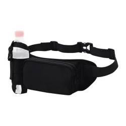 Fanny Pack Water Bottle Holder | Adjustable Strap Belt Bag | Water Resistant Hip Bag | Running Bag Bottle Holder Phone Wallet Fanny Pack Water Bottle Holder Waist Pack Adjustable Fanny for Running von Mimoqk