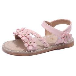 Minbei Kleinkind Baby Mädchen Sandalen Girls Sandals Sommerschuhe für Mädchen Sport Outdoor Peeptoe Mit Klettverschlussl Pink 30 EU von Minbei