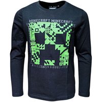 Minecraft Langarmshirt Creeper Jungen Shirt aus Baumwolle Gr. 128- 152 cm von Minecraft