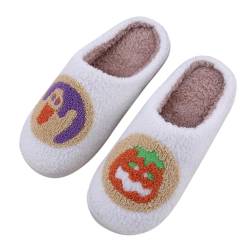 Minetom Hausschuhe Damen Herren Plüsch Winter Warm Pantoffeln Fleece Slippers Unisex Leichte Flauschige Weiche Flache Schuhe Violett 37/38 EU von Minetom