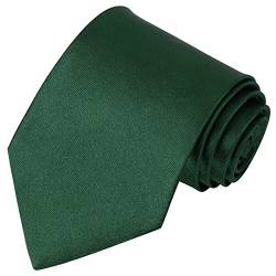 Minicloss Krawatten für Herren 8cm Klassische Herren Krawatte Hochzeit Büro Krawatten Einfarbig Formelle Elegante Krawatte (Grün) von Minicloss