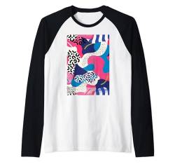 90er Jahre Musterkunst Raglan von Minimalist 90s Pattern Art Graphics