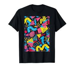 Retro 90er Jahre Muster Kunst T-Shirt von Minimalist 90s Pattern Art Graphics