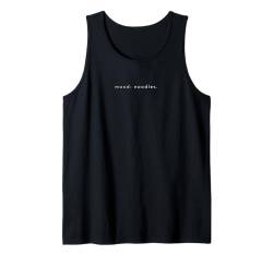 Mood Noodles - Lustiger minimalistischer Pasta-Liebhaber Tank Top von Minimalist Mood Apparel Gifts