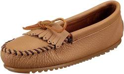 Minnetonka Damen Deerskin Kilty Mokassin, Beige (Mocha 2) von Minnetonka