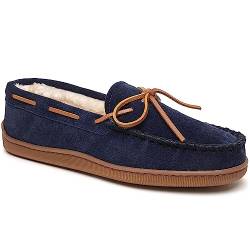 Minnetonka Herren Hausschuhe mit Florfutter, dunkles marineblau, 42 EU von Minnetonka