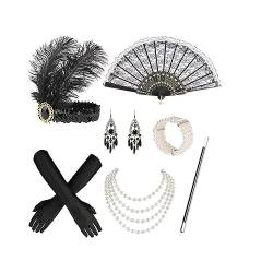 MinnowXY Vielseitiges Kopfschmuck-Set, glitzernde Kopfbedeckung, elegantes Haar-Accessoire-Set für Partys und Veranstaltungen von MinnowXY