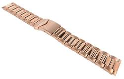 Edelstahlband Uhrenarmband 22mm / 24mm | PVD gelbgoldfarben 32311, Stegbreite:22mm von Minott