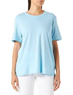 Minus Cathy GOTS Kurz Ärmel T-Shirt | Tshirt Damen In Blau | Frühling Bluse Damen | Größe Xxl von Minus