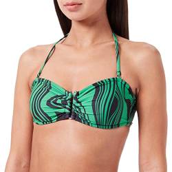 Minus Damen Amabel Top Bikini, 9452 Apple Green Graphic Print, S EU von Minus