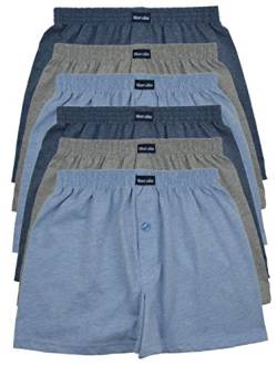 MioRalini TOPANGEBOT Boxershorts farbig weich & locker in neutralen Farben klassischen Unifarben Herren Boxershort, 6 Stück Set 2, XL-7 von MioRalini