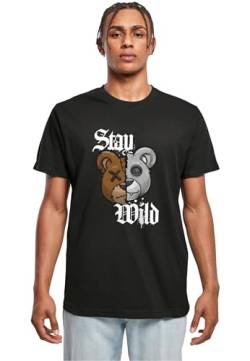 Mister Tee Herren Stay Wild Tee L Black von Mister Tee