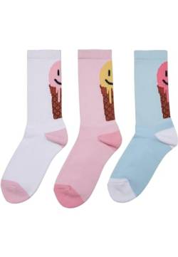 Mister Tee Unisex Fancy Icecream Socks 3-Pack 43-46 white/multicolor von Mister Tee