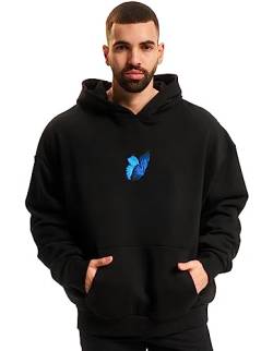 Mister Tee Unisex Le Papillon Heavy Oversize Hoody S Black von Mister Tee