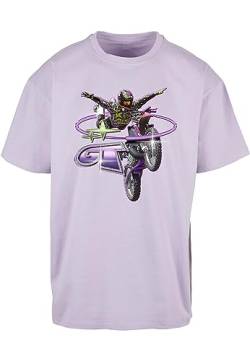 Mister Tee Unisex MT2735-Moto GT Oversize Tee T-Shirt, Lilac, S von Mister Tee