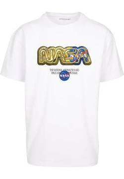 Mister Tee Unisex MT2739-Nasa HQ Oversize Tee T-Shirt, White, 4XL von Mister Tee