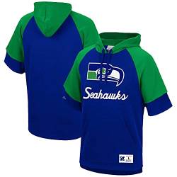 Mitchell & Ness NFL S/S Fleece Hoody (Seattle Seahawks - Royal, XL) von Mitchell & Ness